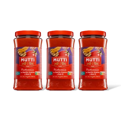 Mutti Pastasaus met gegrilde groenten 3-pack