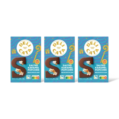 Delicata Chocoletter salted caramel popcorn 3pack