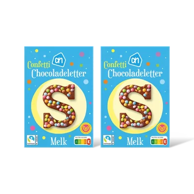 AH Letter confetti 2-pack