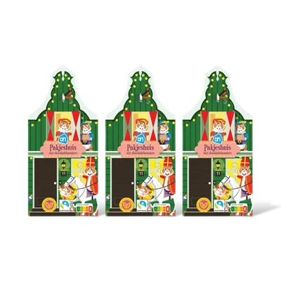 AH Pakjeshuis met chocoladehamsters 3-pack
