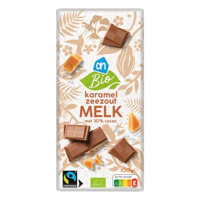 AH Biologisch Reep melk karamel zeezout