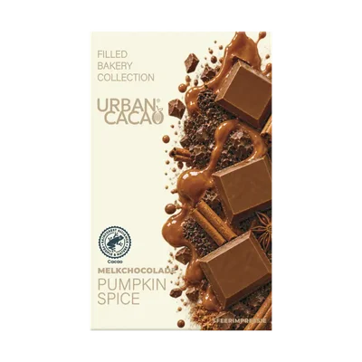 Urban Cacao Pumpkin spice filled chocolate bar