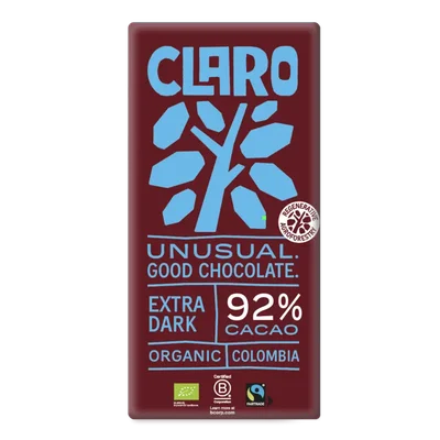 Claro Reep extra dark 92% cacao