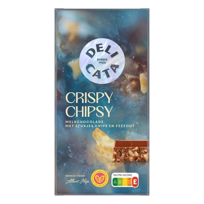 Delicata Reep crispy chipsy melkchocolade