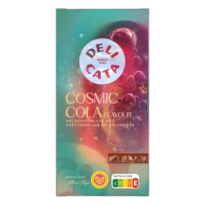 Delicata Reep cosmic cola flavour melkchocolade