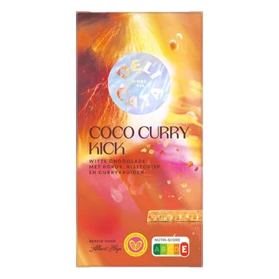 Delicata Reep coco curry kick witte chocolade