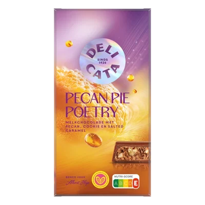 Delicata Reep pecan pie poetry melkchocolade