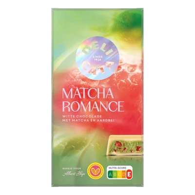 Delicata Reep matcha romance witte chocolade
