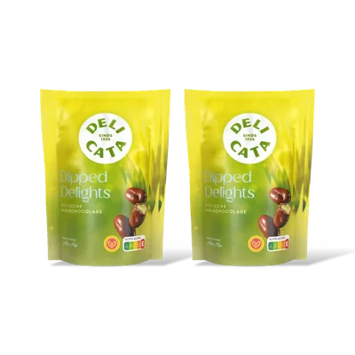 Delicata delights pistache melkchocolade 2-pack