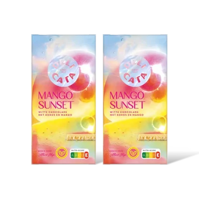 Delicata Reep mango sunset witte chocolade 2-pack