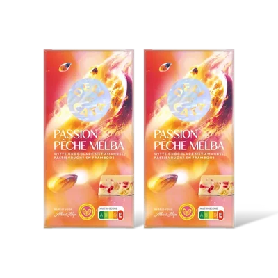 Delicata passion peche melba witte chocolade 2pck
