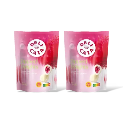 Delicata delights framboos witte chocolade 2-pack