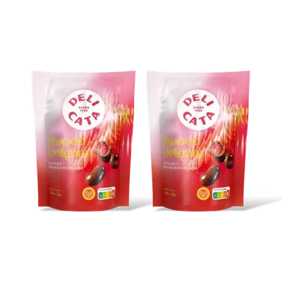 Delicata delights aardbei melkchocolade 2-pack