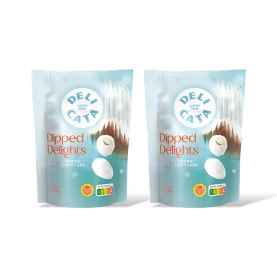 Delicata Dipped delights amandel kokos 2-pack