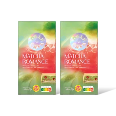 Delicata matcha romance witte chocolade 2-pack