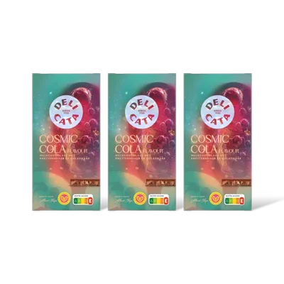 Delicata cosmic cola flavour melkchocolade 3-pack