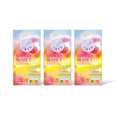 Delicata Reep mango sunset witte chocolade 3-pack