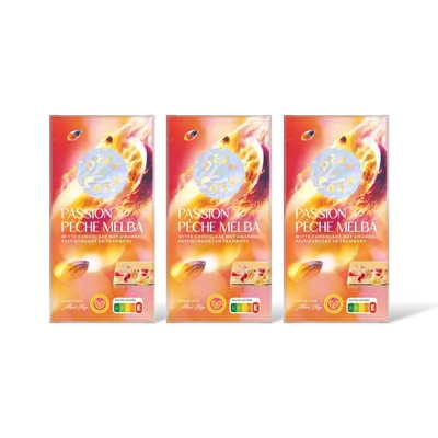 Delicata passion peche melba witte chocolade 3pck