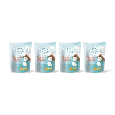 Delicata Dipped delights amandel kokos 4-pack