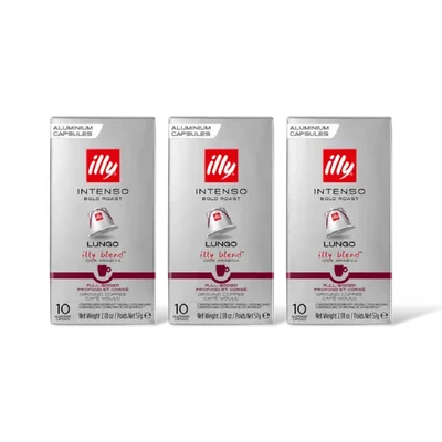 illy Intenso lungo capsules 3-pack