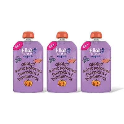 Ella's kitchen Biologische zoete aardappel, pompoen 3pk