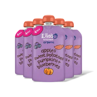 Ella's kitchen Biologische zoete aardappel, pompoen 5pk