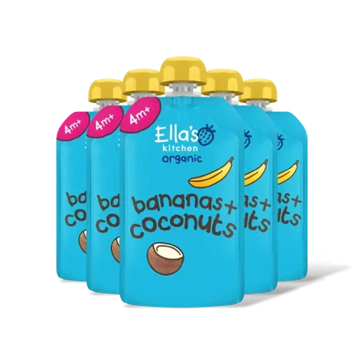 Ella's kitchen Bananen + kokos 4m+ bio 5-pack