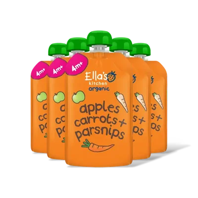 Ella's kitchen Wortels, appels, pastinaak 4m+ bio 5-pk