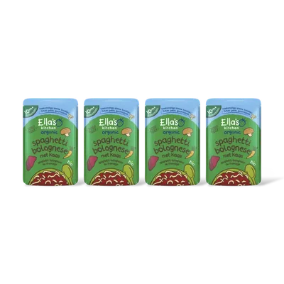 Ella's kitchen Spaghetti bolognese met kaas 10m+ 4-pack