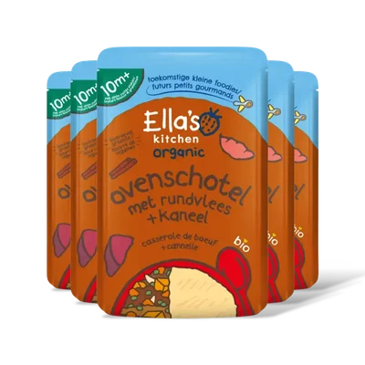 Ella's kitchen Ovenschotel met rundvlees + kaneel 5-pck