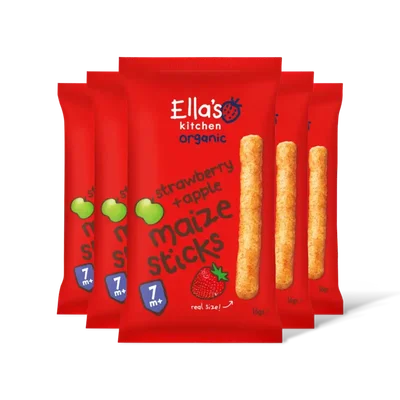 Ella's kitchen Melty sticks aardbei & appel 7m+ 5-pack