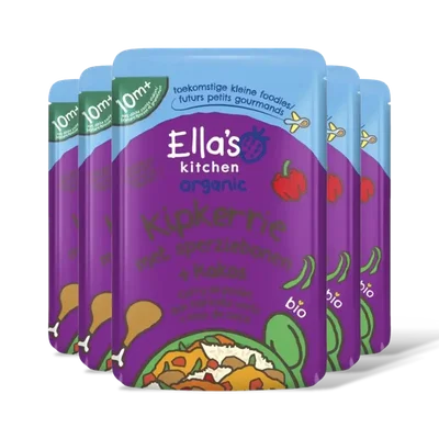 Ella's kitchen Kipkerrie met sperziebonen en kokos 5-pk
