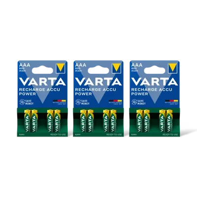 Varta AAA oplaadbare batterijen 800 mAh 3-pack