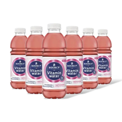 Sourcy Vitaminwater framboos granaatappel 6-pk