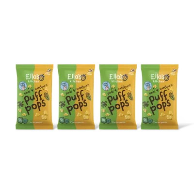 Ella's kitchen Puff pops erwt + mais 10m+ 4-pack