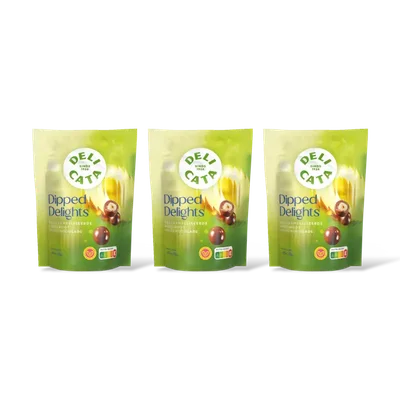 Delicata delights hazelnoot melkchocolade 3-pack