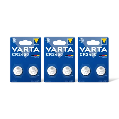Varta Knoopcelbatterij lithium CR2450 3-pack