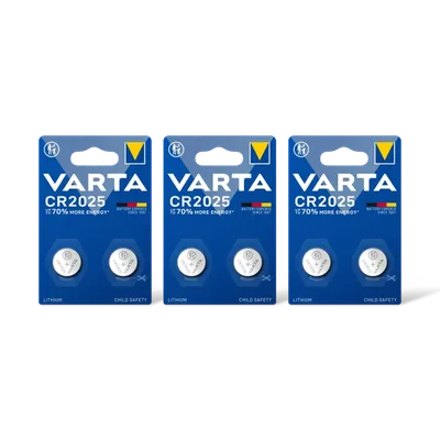 Varta Knoopcelbatterij lithium CR2025 3-pack