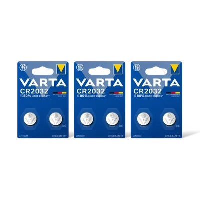 Varta Knoopcelbatterij lithium CR2032 3-pack