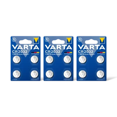 Varta Knoopcelbatterij lithium CR2032 3-pack2
