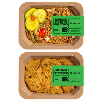 Plaza Foods Indonesisch nasi met Beef Rendang pakket