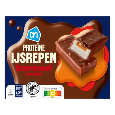 AH Proteine ijsrepen karamelsmaak
