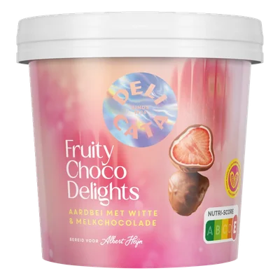 Delicata Fruitbite choco aardbei