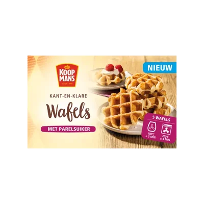 Koopmans Kant-en-klare wafels met parelsuiker