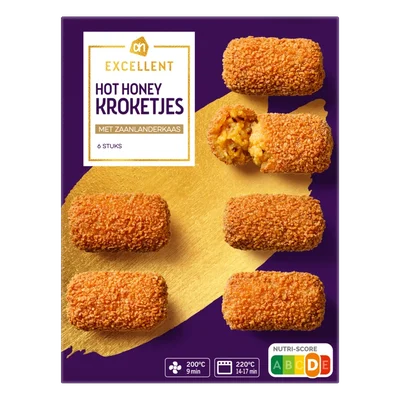 AH Excellent Hot honey kroketjes met zaanlander kaas