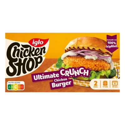 Iglo Chicken shop burger ultimate crunch