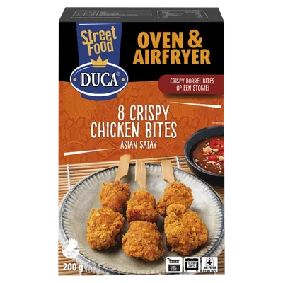Duca 8 crispy chicken bites Asian satay