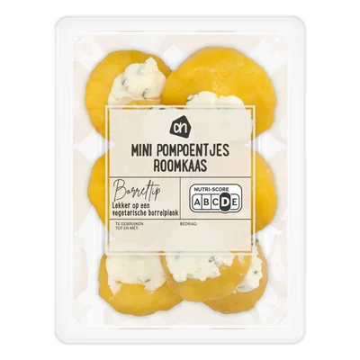 AH Mini pompoentjes roomkaas