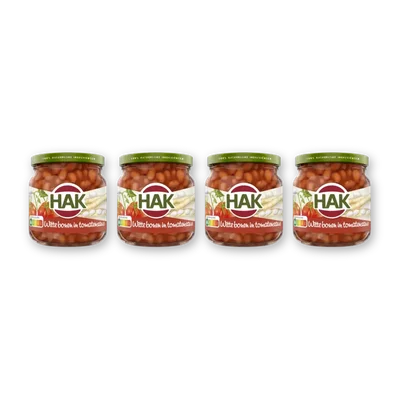Hak Witte bonen in tomatensaus 4-pack