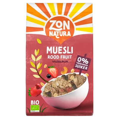 Zonnatura Muesli rood fruit